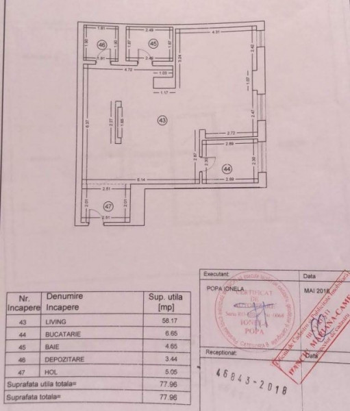 APARTAMENT/SPATIU DE BIROURI in ICON RESIDENCE, 78 mp, ZONA BANU MANTA