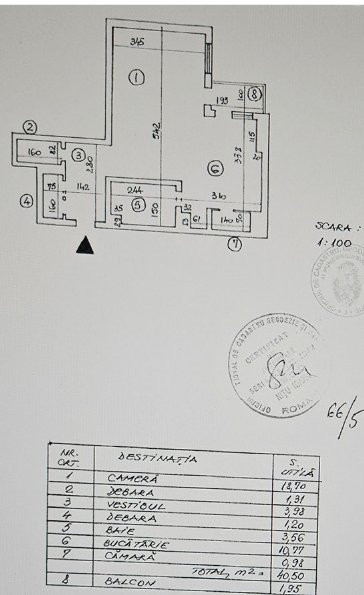 SUPER GARSONIERA/42 mp/ETAJ 2/MOBILATA SI UTILATA/UNIRII 57