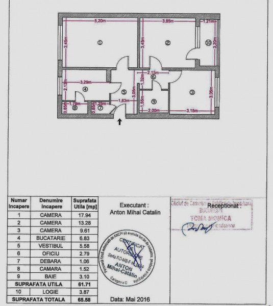 APART. RENOVAT/3 CAMERE/PARTER/DECOMANDAT/LUX/METROU 1 DECEMBRIE 1918
