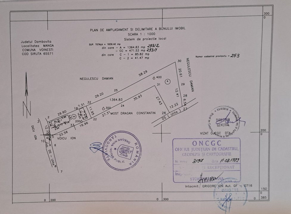 CASA SI LIVADA/ZONA DE DEALURI IMPADURITE/VALEA SCHEII/MANGA/VOINESTI/DAMBOVITA