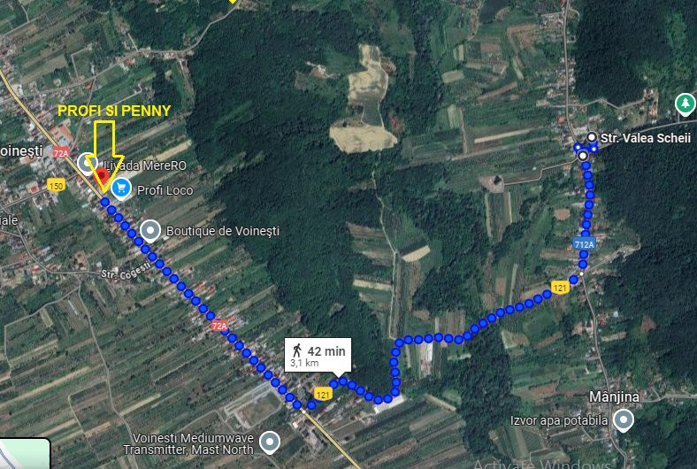 CASA SI LIVADA/ZONA DE DEALURI IMPADURITE/VALEA SCHEII/MANGA/VOINESTI/DAMBOVITA