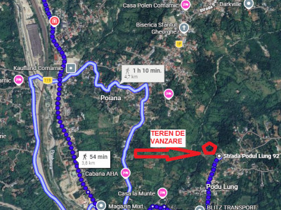 TEREN INTRAVILAN, 2142 mp, COMARNIC PRAHOVA, PODUL LUNG