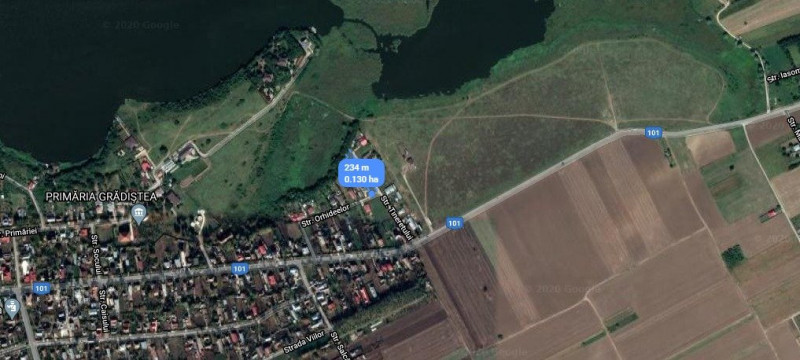 Vanzare teren 1300 mp intravilan Gradistea, Ilfov