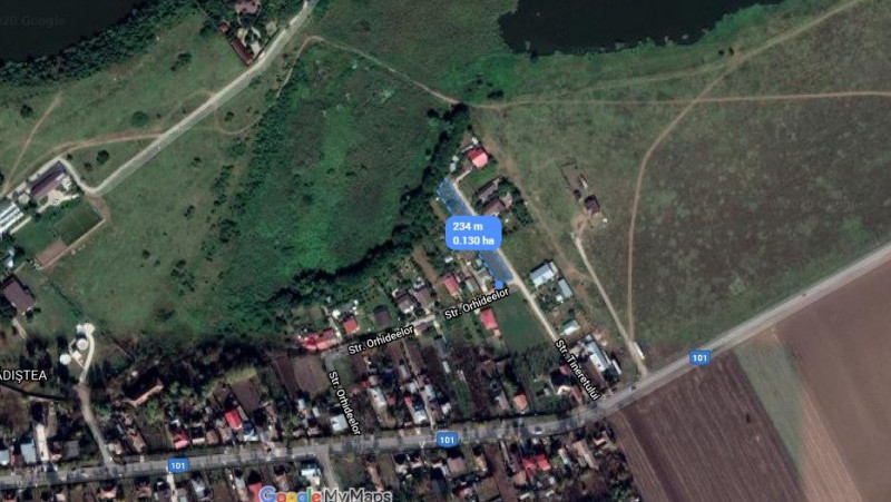 Vanzare teren 1300 mp intravilan Gradistea, Ilfov